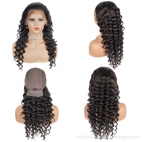Natural Remy Wig Loose Deep Brazilian Cuticle Aligned Hair HD Lace Wig with Baby Hair Lace Front Wigs Human Hair For Black Women